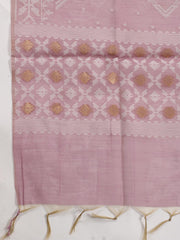 Jamdani Chanderi Unstitched Suit Piece With Dupatta