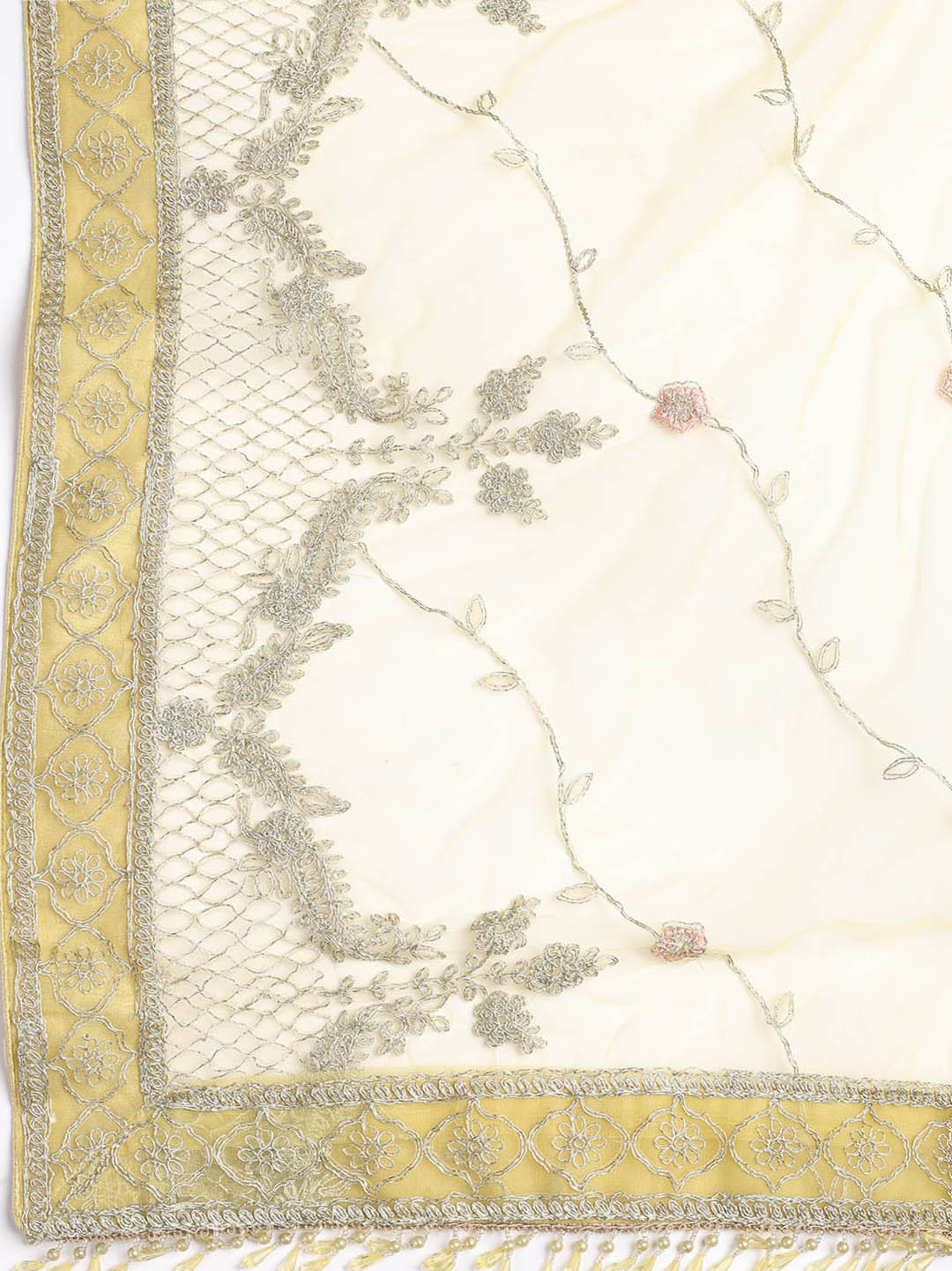 Embroidered Georgette Unstitched Suit Piece With Dupatta