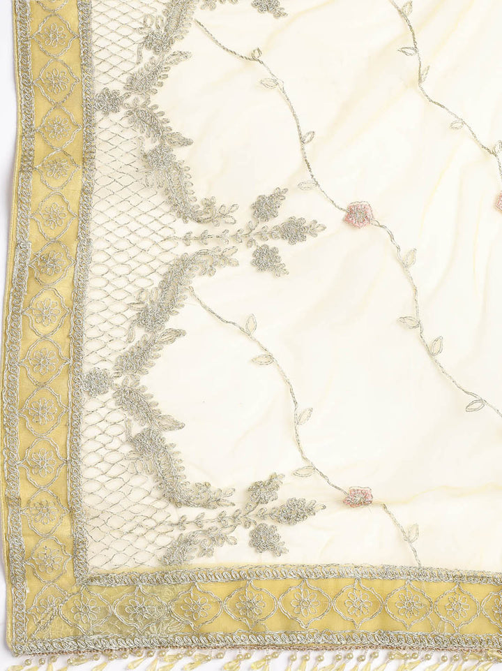 Embroidered Georgette Unstitched Suit Piece With Dupatta