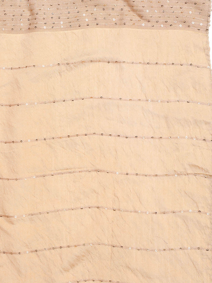 Embroidery Chanderi Unstitched Suit With Dupatta