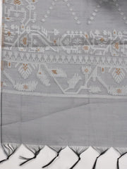 Jamdani Chanderi Unstitched Suit Piece With Dupatta