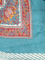 Printed Cotton Blend Unstitched Suit With Dupatta