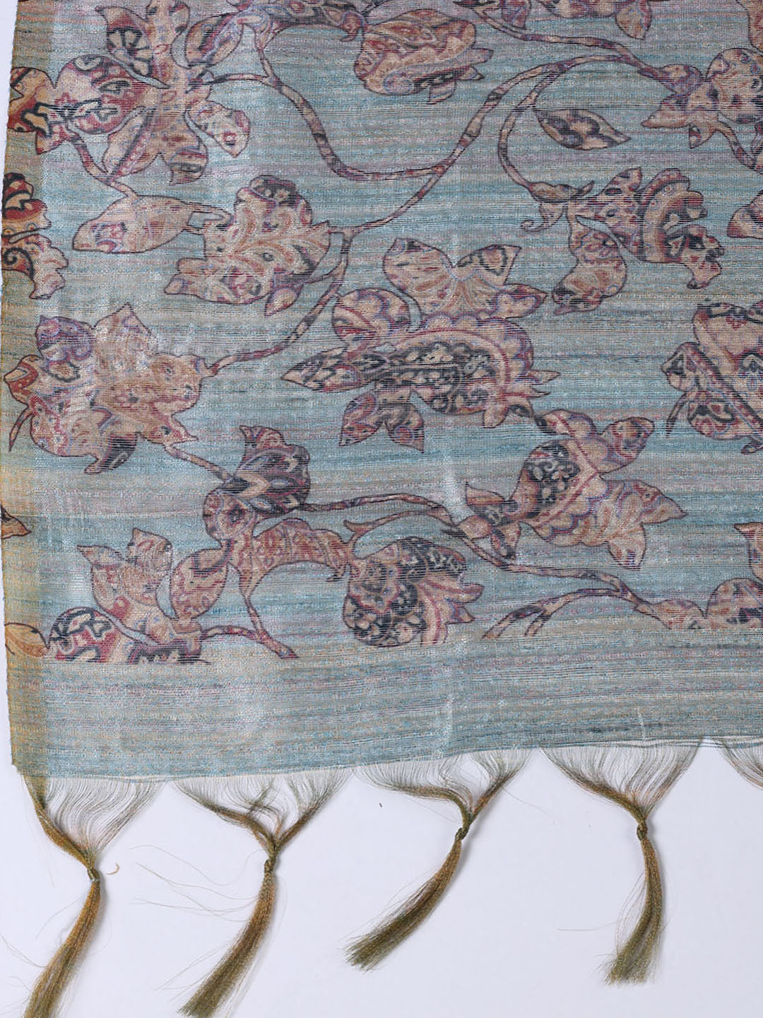 Kantha Work Chanderi Unstitched Suit With Dupatta
