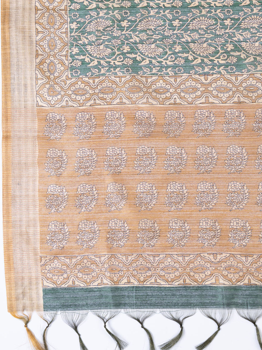 Neck Embroidered Chanderi Unstitched Suit With Dupatta