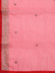 Neck Embroidered Organza Unstitched Suit Piece With Organza Dupatta