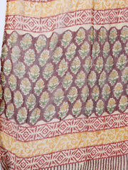 Printed Cotton Blend Unstitched Suit With Dupatta