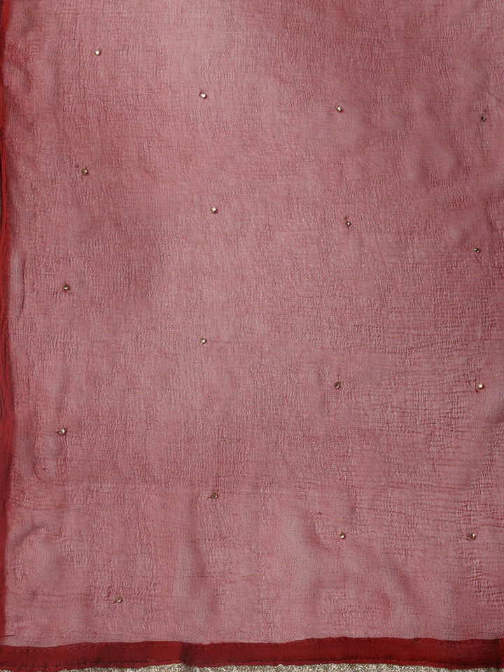 Woven Chanderi Unstitched Suit Piece With Dupatta