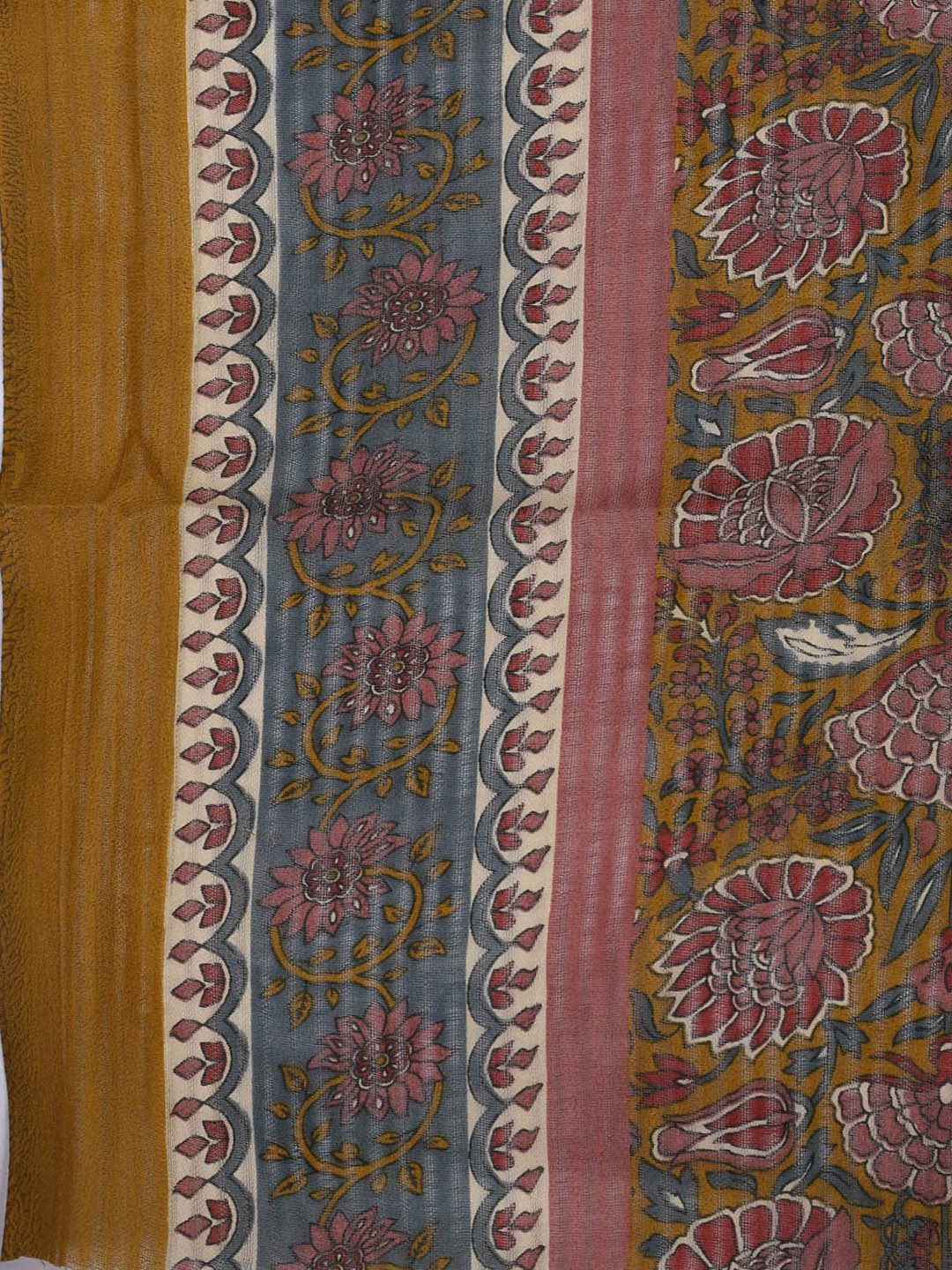 Printed Cotton Blend Unstitched Suit With Dupatta