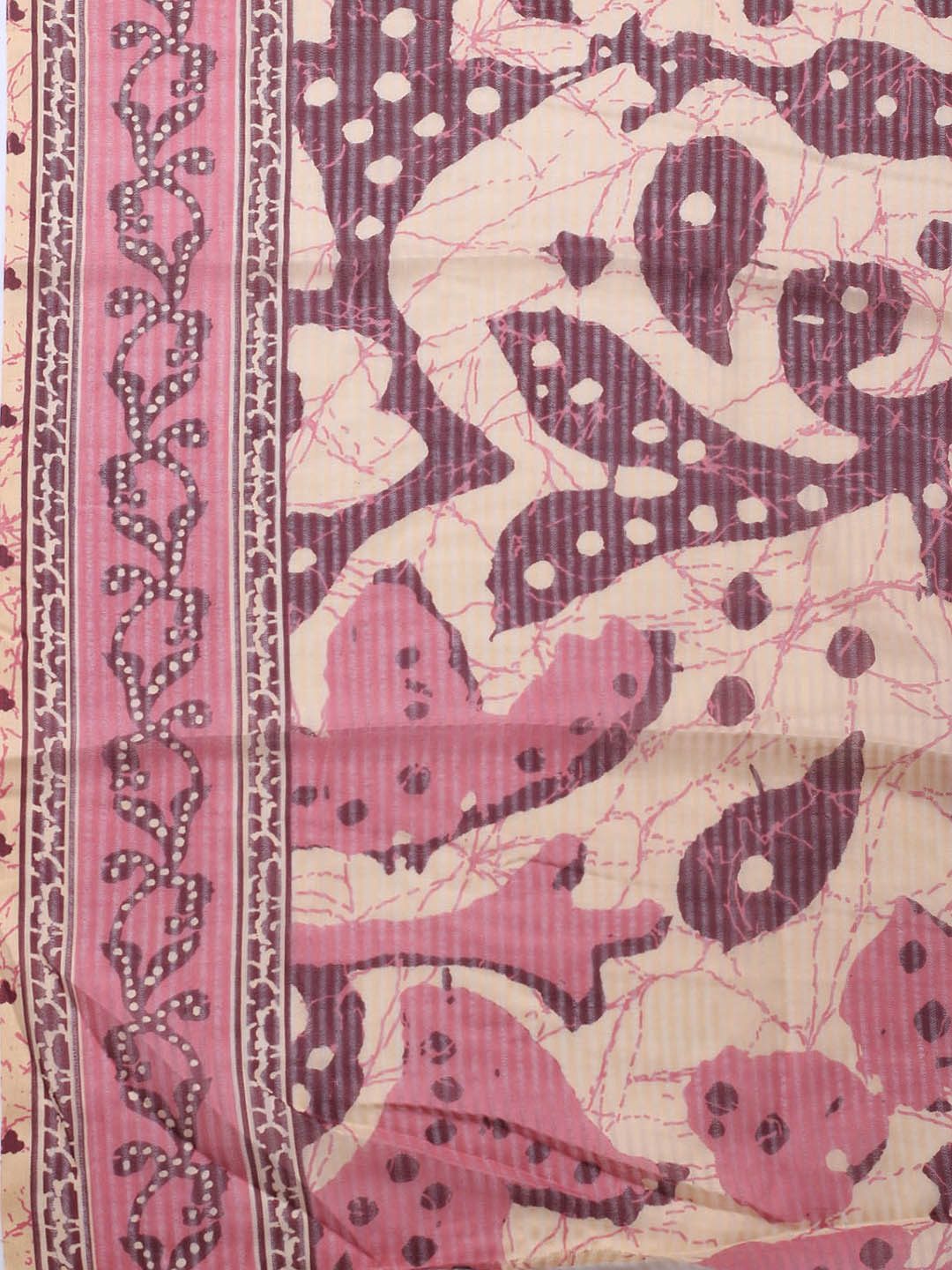 Printed Cotton Blend Unstitched Suit With Dupatta