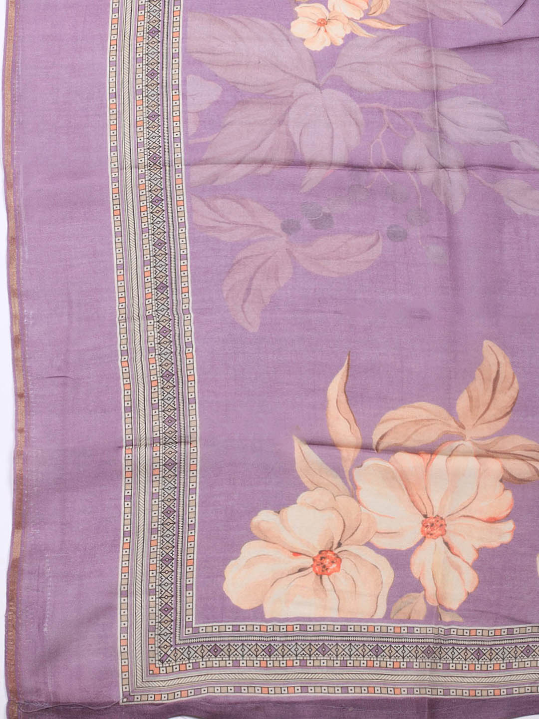 Printed Muslin Unstitched Suit With Dupatta