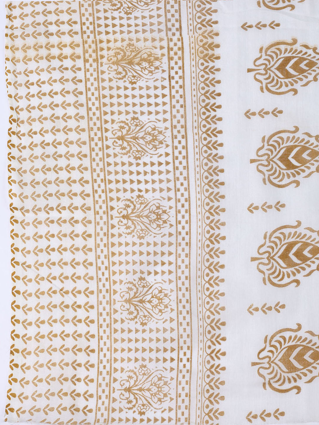 Printed Cotton Blend Unstitched Suit With Dupatta