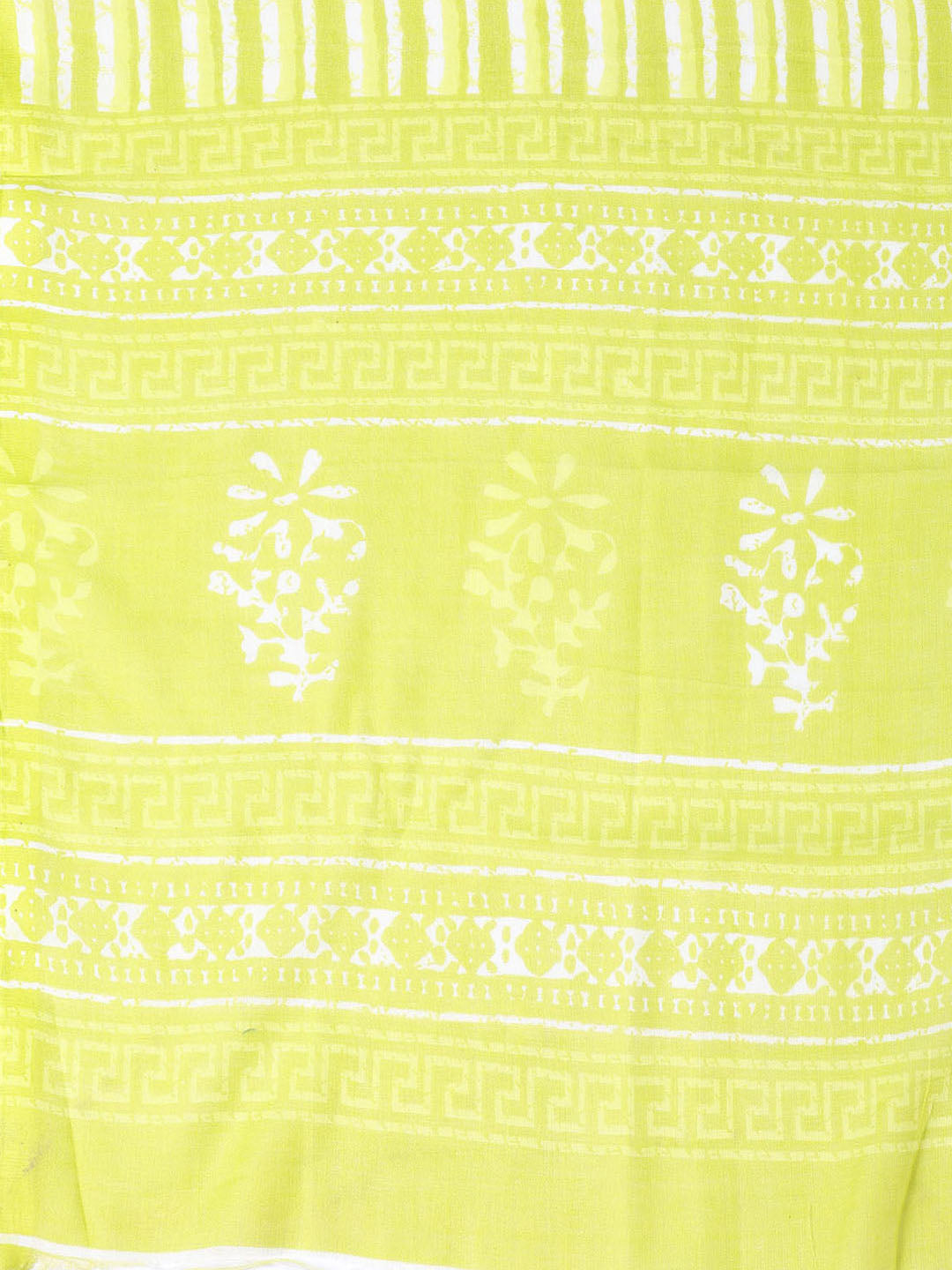 Neck Patti Cotton Blend Unstitched Suit With Dupatta
