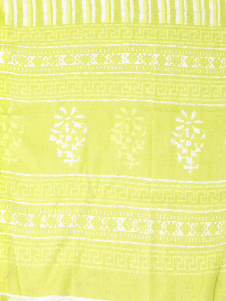 Neck Patti Cotton Blend Unstitched Suit With Dupatta