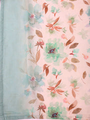 Printed Linen Unstitched Suit Piece With Dupatta