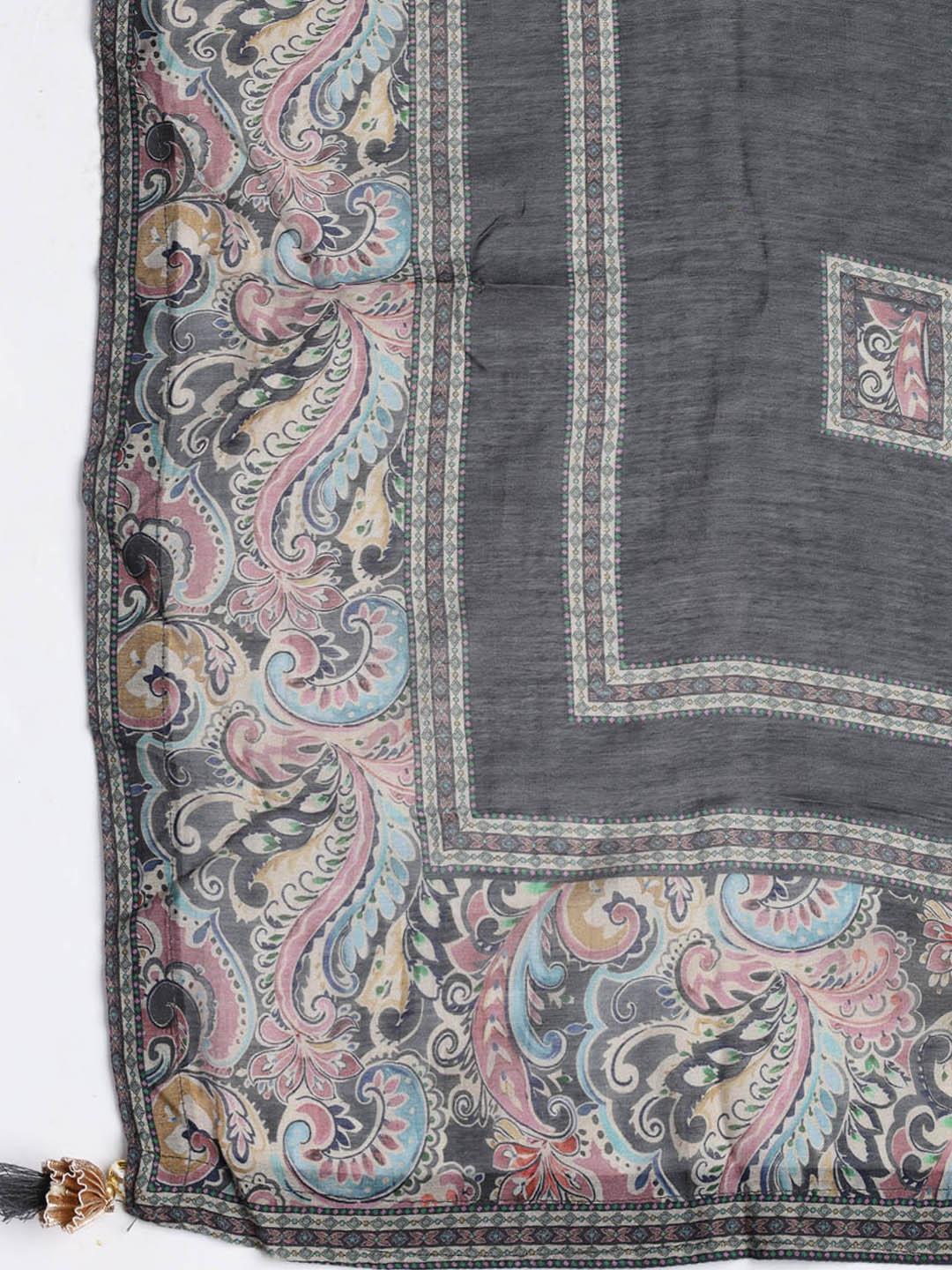 Printed Muslin Unstitched Suit Piece With Dupatta