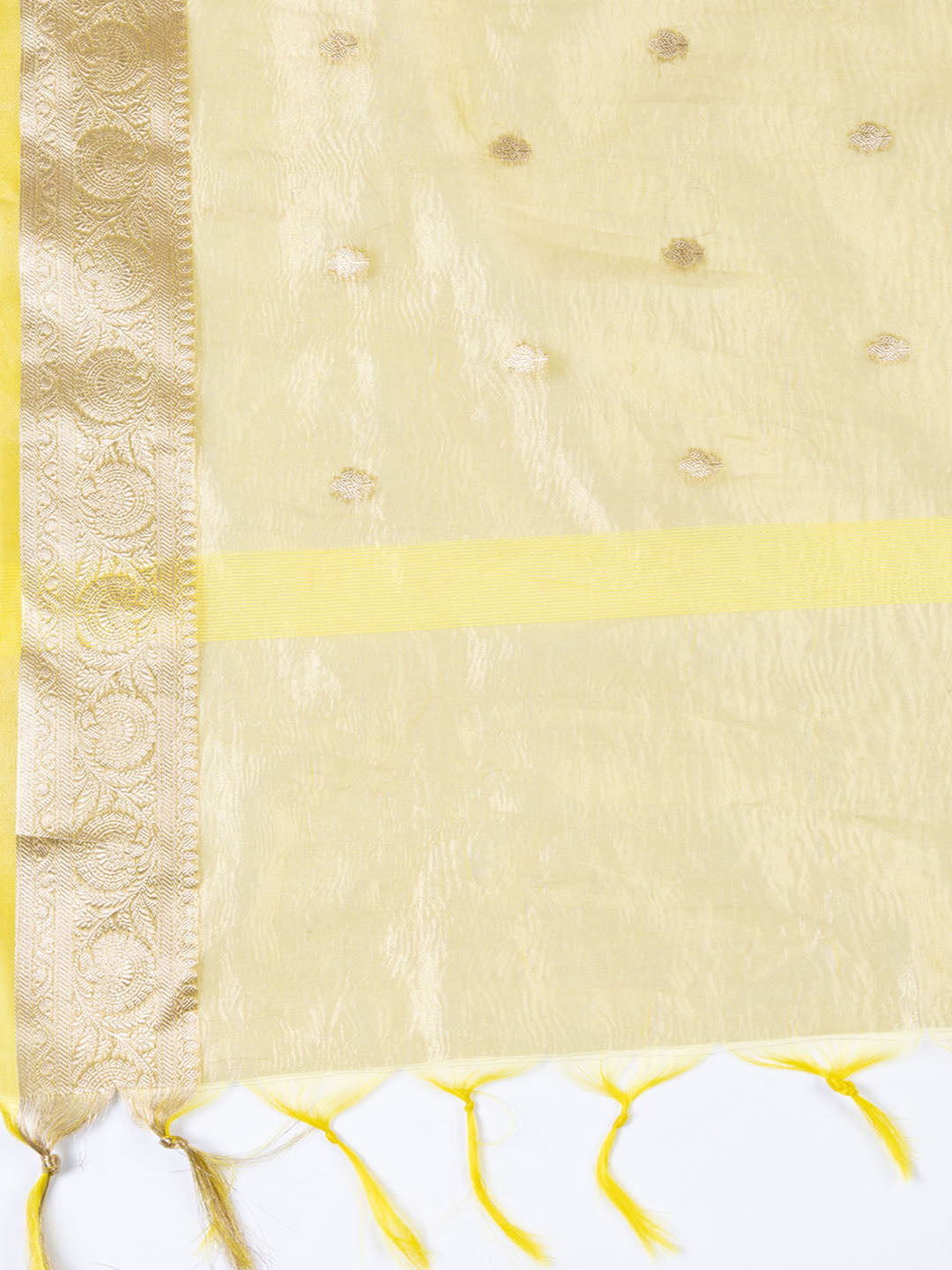Neck Embroidered Tissue Unstitched Suit Piece With Dupatta