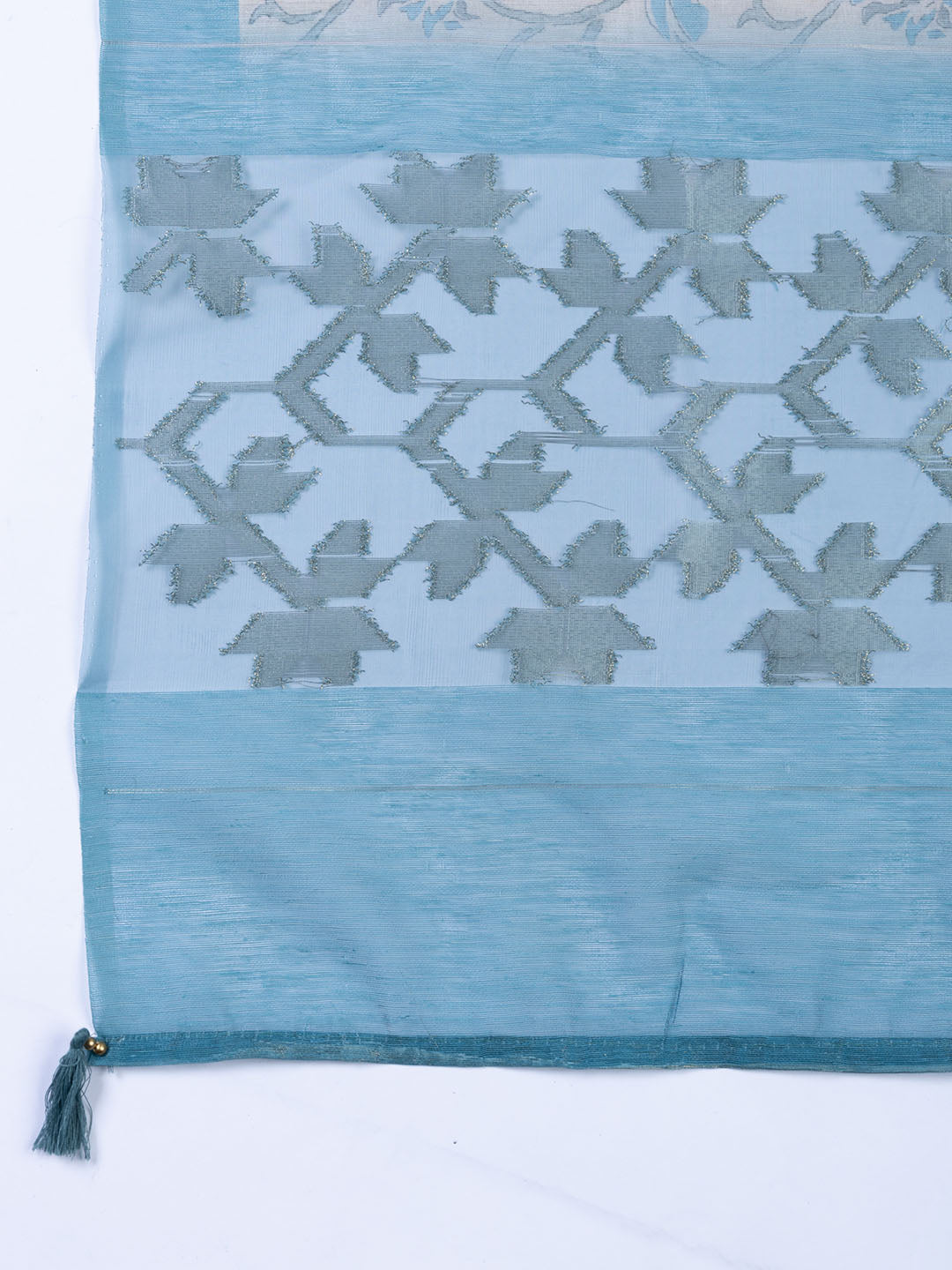 Woven Tissue Unstitched Suit With Dupatta
