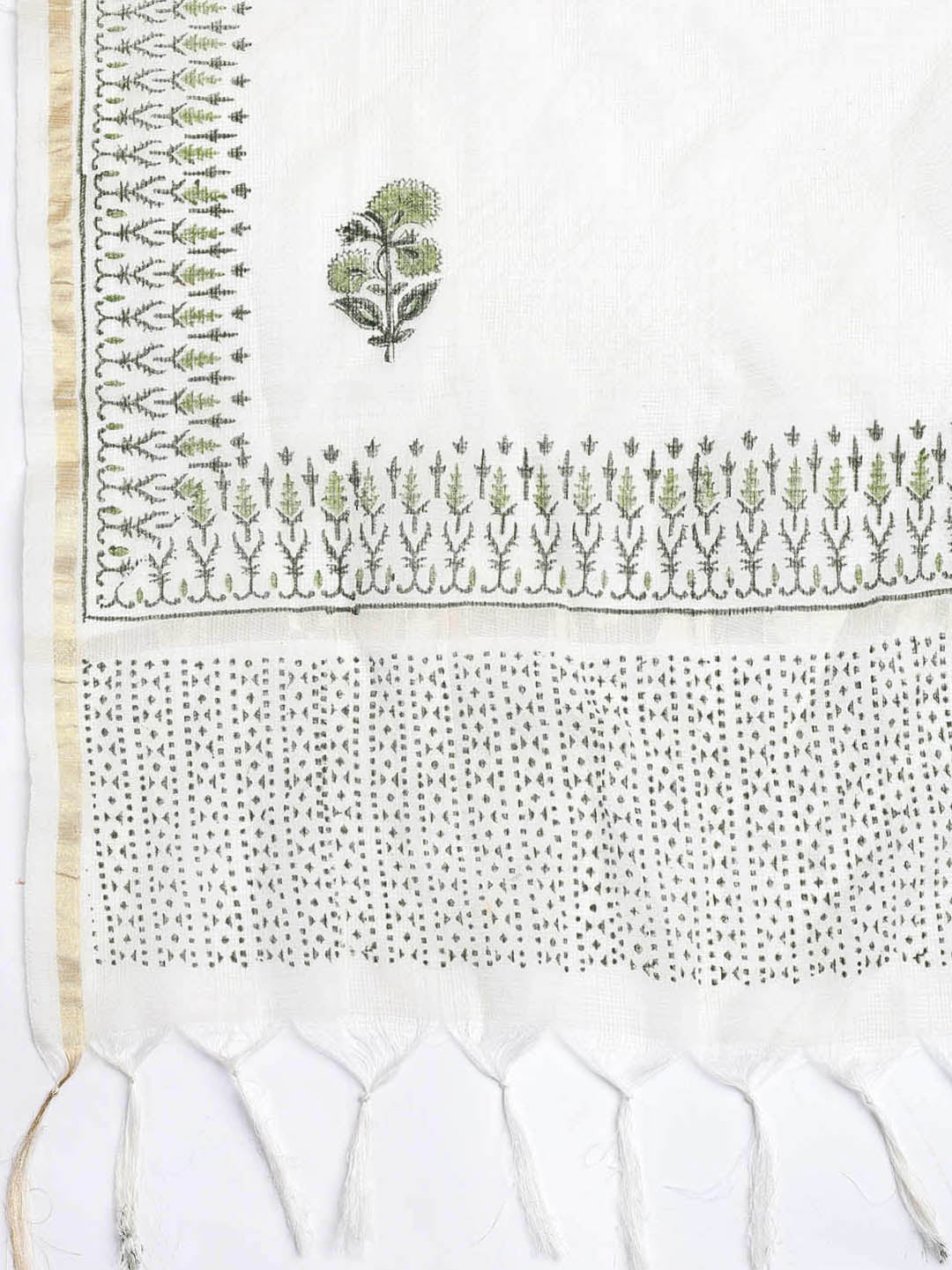 Neck Embroidered Cotton Blend Unstitched Suit With Dupatta