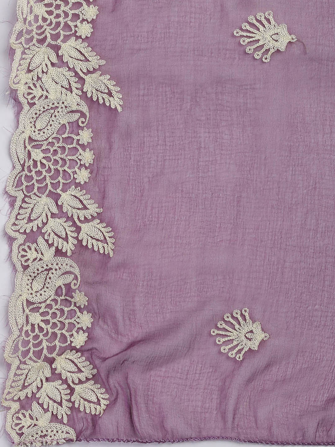 Cotton Blend Unstitched Suit Piece With Dupatta