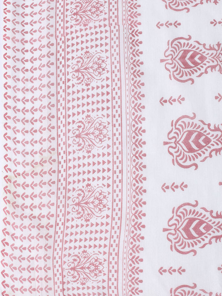 Printed Cotton Blend Unstitched Suit With Dupatta