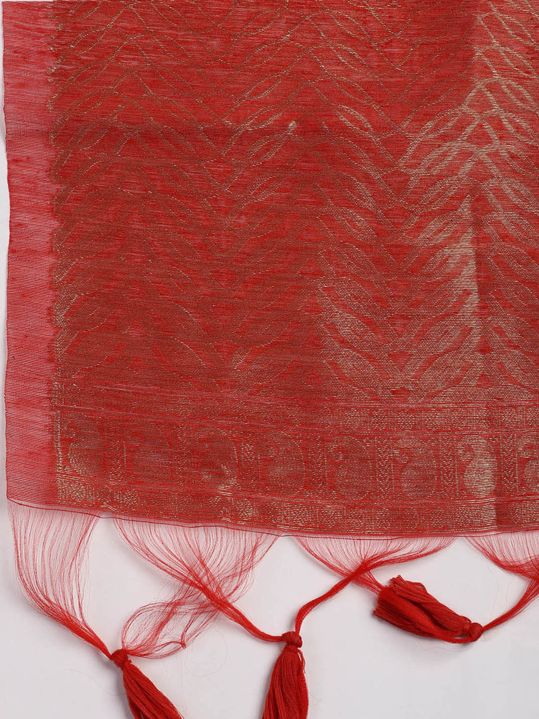 Woven Chanderi Unstitched Suit Piece With Dupatta
