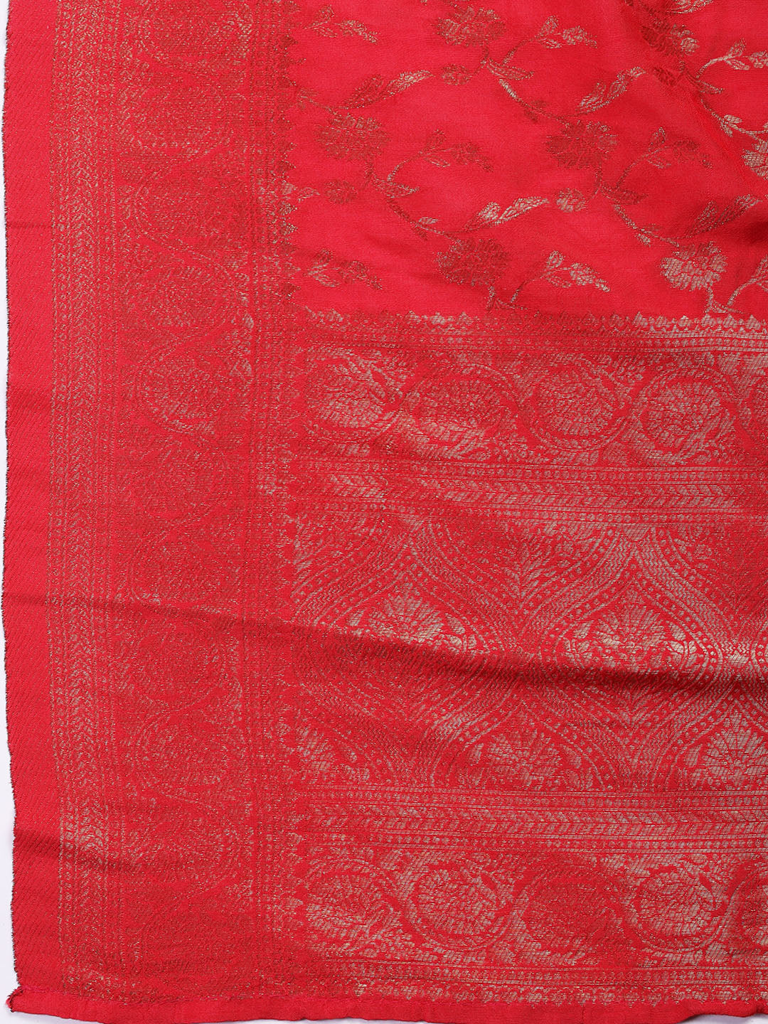 Embroidered Chanderi Unstitched Suit Piece With Dupatta
