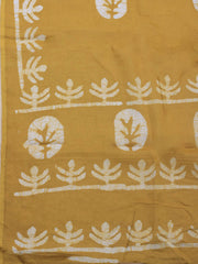 Printed Cotton Blend Unstitched Suit With Dupatta
