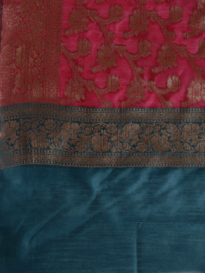 Banarasi Chanderi Unstitched Suit With Dupatta