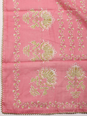 Floral Printed Cotton Unstitched Suit Material