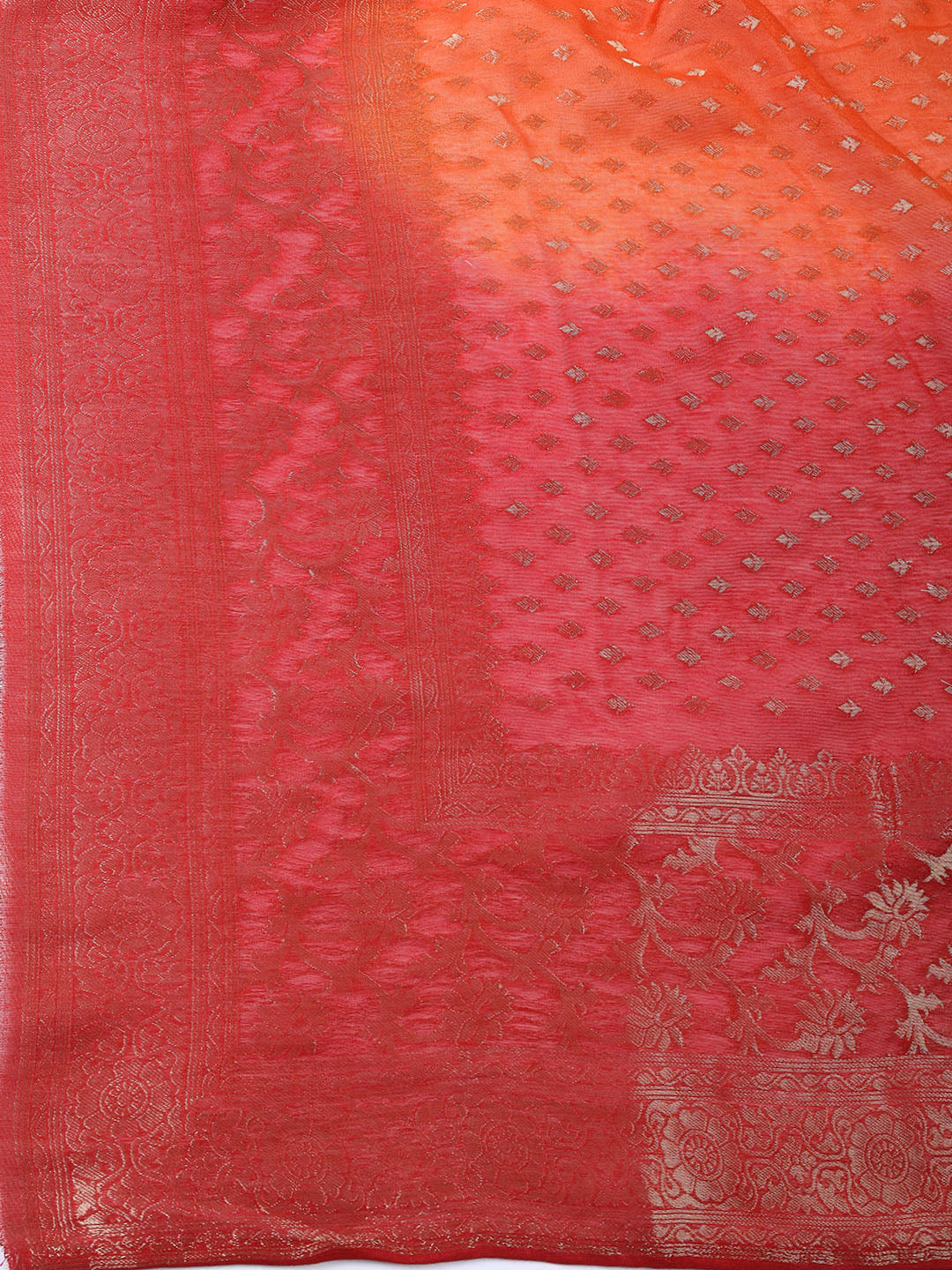 Neck Embroidered Chanderi Unstitched Suit With Dupatta