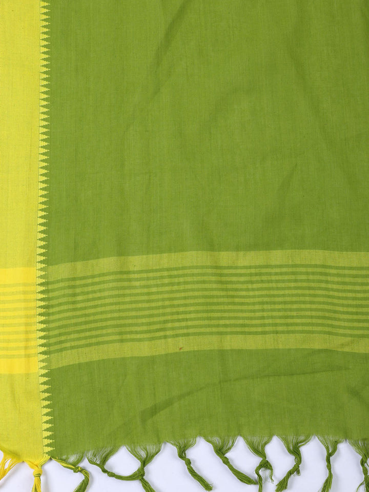 Plain Cotton Blend Unstitched Suit Piece With Dupatta