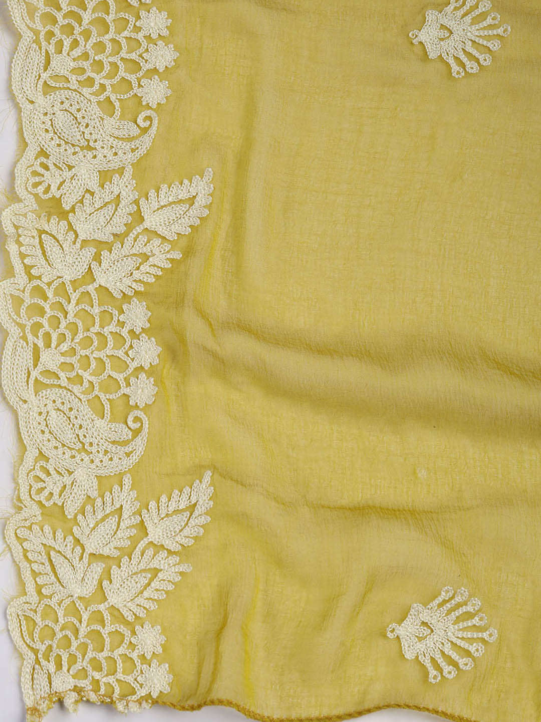 Cotton Blend Unstitched Suit Piece With Dupatta