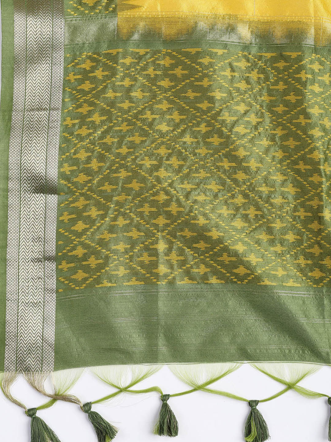 Woven Chanderi Unstitched Suit Piece With Dupatta