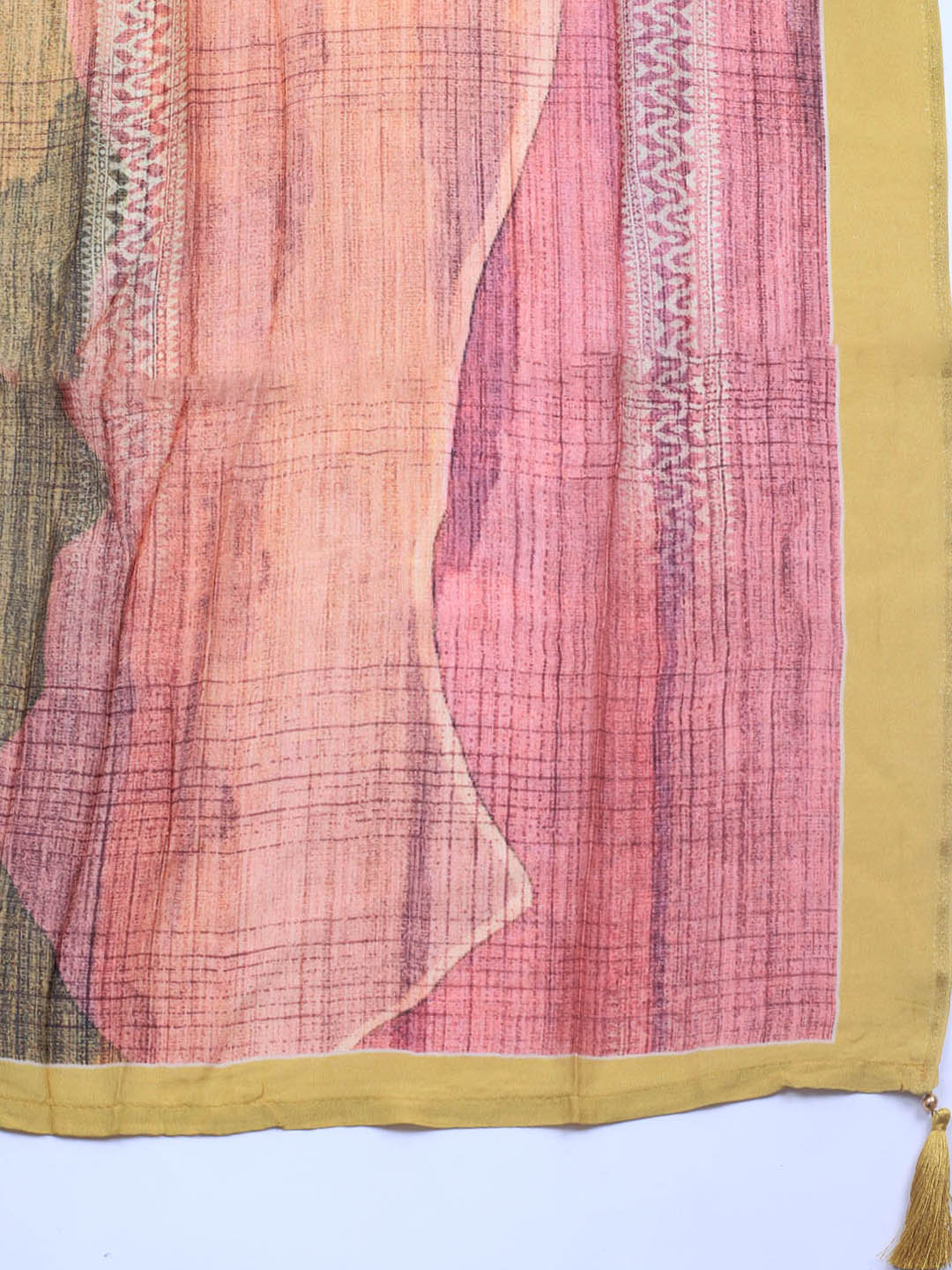 Zardozi Art Silk Unstitched Suit Piece With Dupatta
