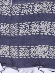 Schiffli Embroidery Cotton Blend Unstitched Suit With Dupatta