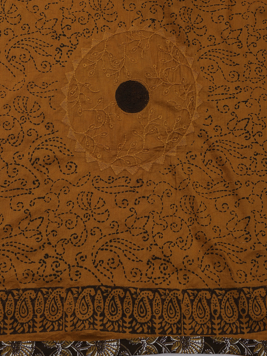 Printed Cotton Blend Unstitched Suit With Dupatta