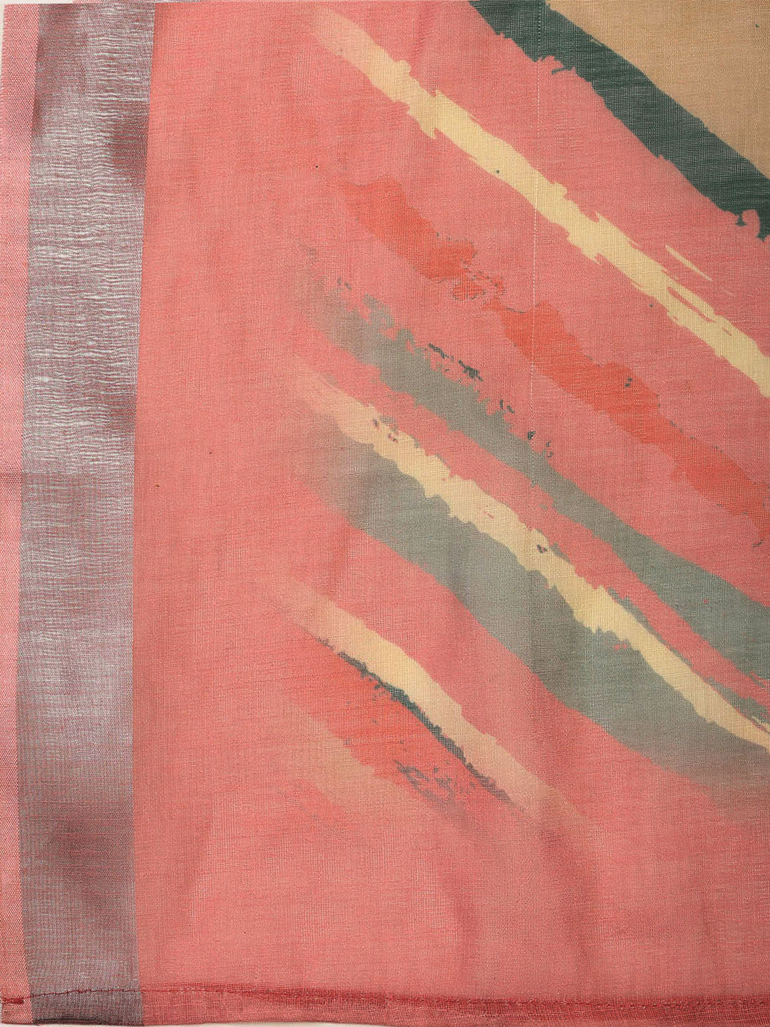 Printed Linen Unstitched Suit Piece With Dupatta
