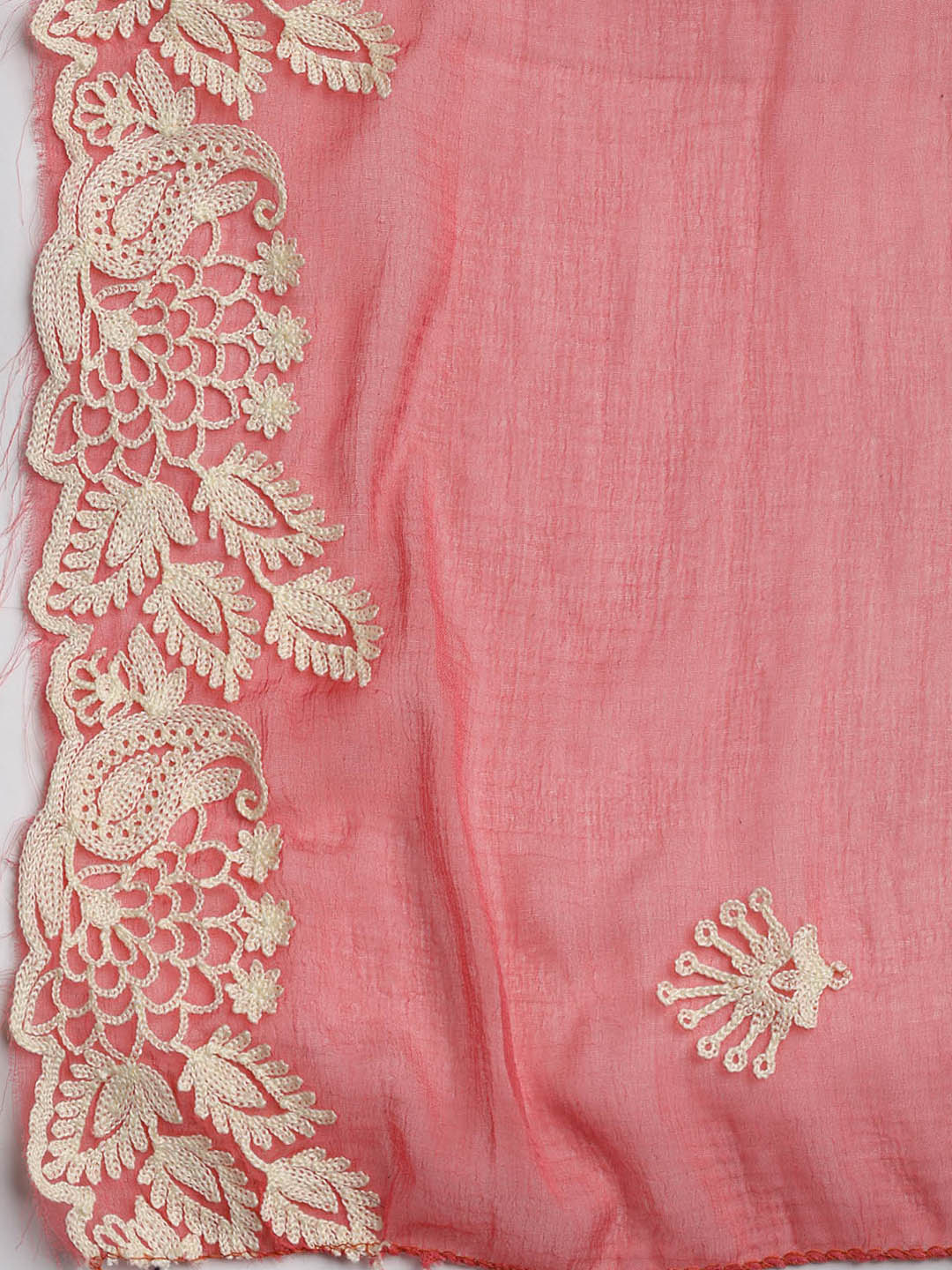 Cotton Blend Unstitched Suit Piece With Dupatta