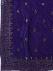 Woven Chanderi Unstitched Suit Piece With Dupatta