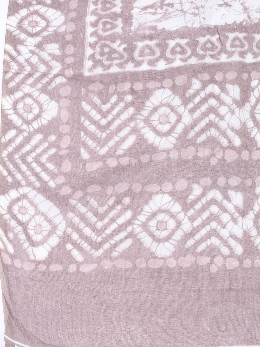 Printed Cotton Blend Unstitched Suit With Dupatta