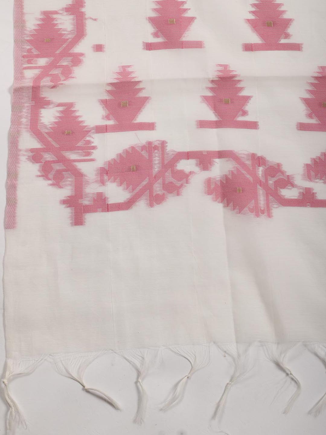 Jamdani Chanderi Unstitched Suit Piece With Dupatta