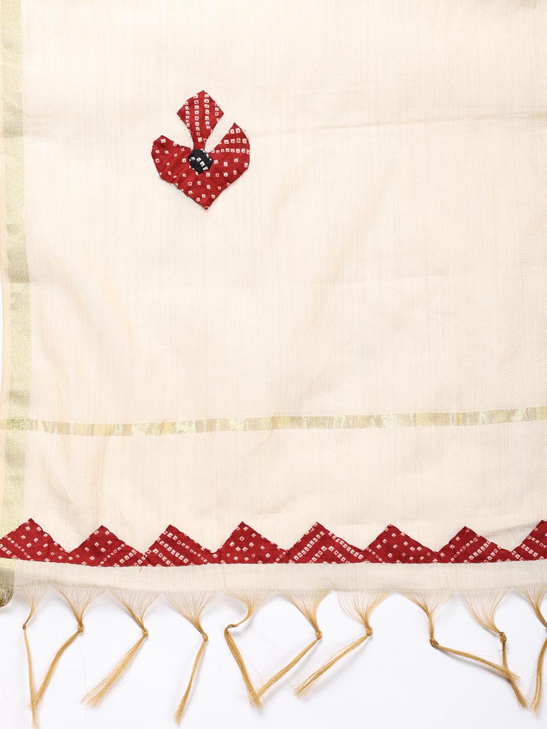 Printed Cotton Blend Unstitched Suit Piece With Dupatta