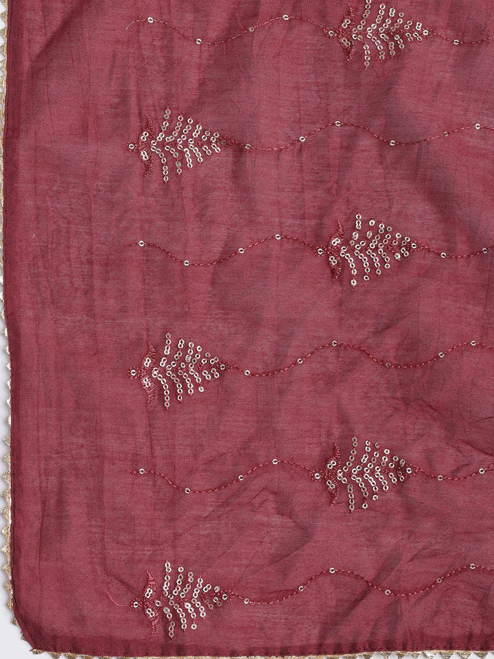 Neck Embroidered Cotton Blend Unstitched Suit Piece With Dupatta