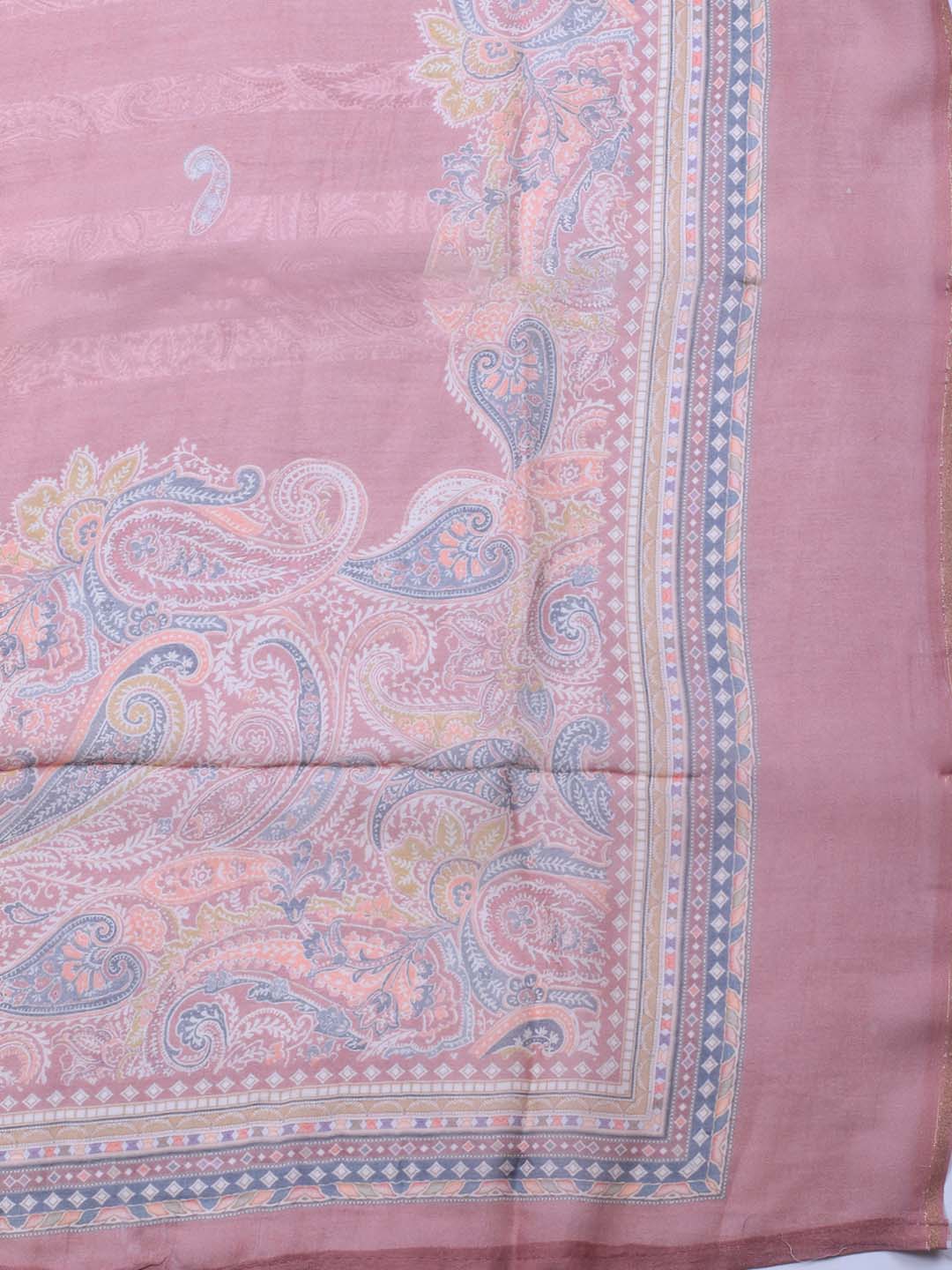Printed Muslin Unstitched Suit With Dupatta