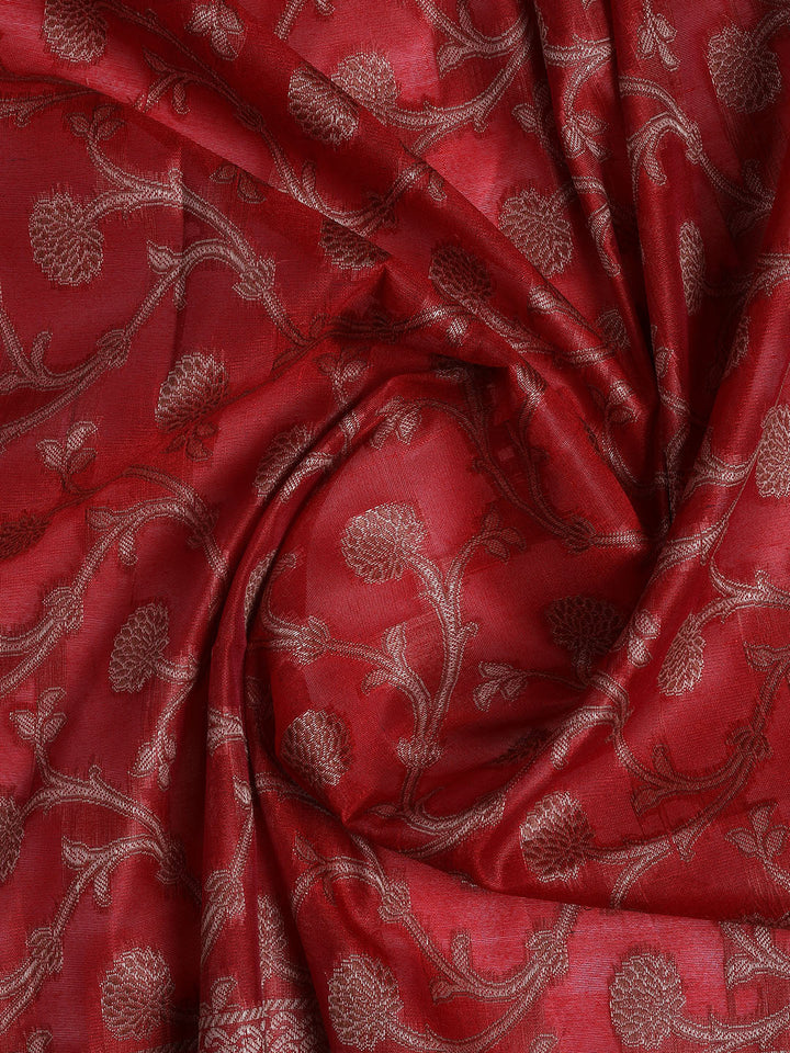 Banarasi Chanderi Unstitched Suit With Dupatta