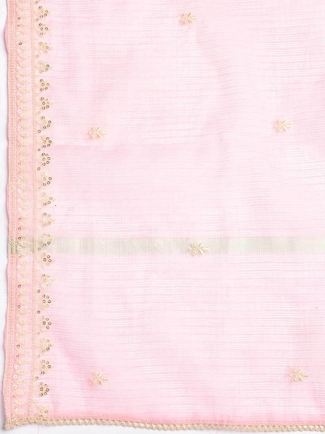 Embroidered Cotton Blend Unstitched Suit Piece With Dupatta