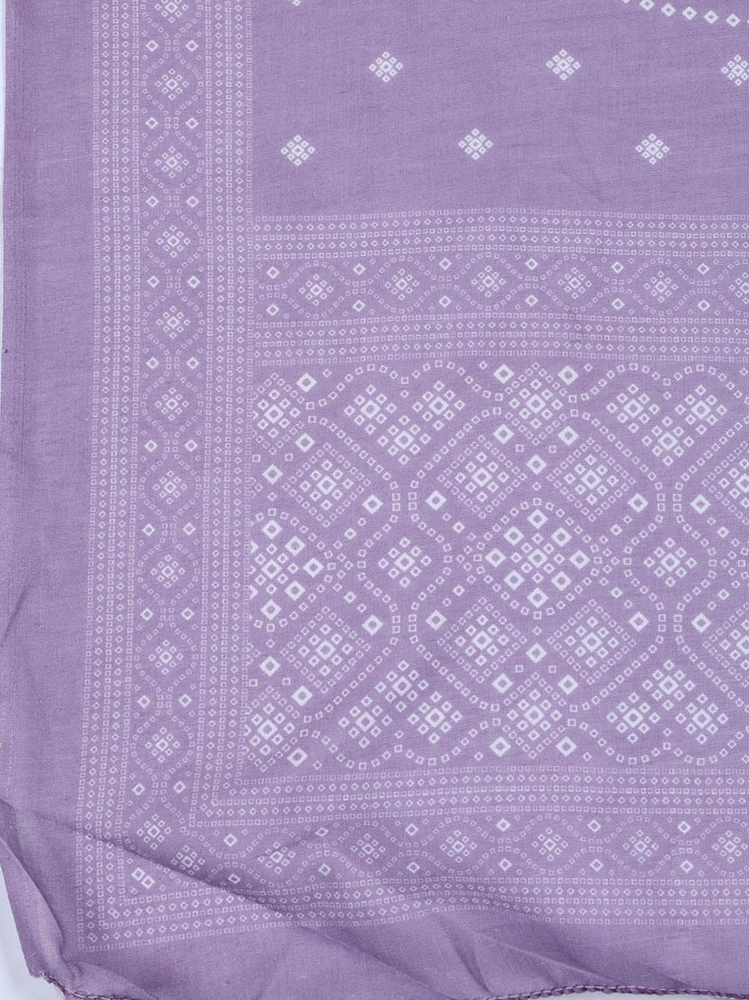 Neck Work Cotton Blend Unstitched Suit With Dupatta