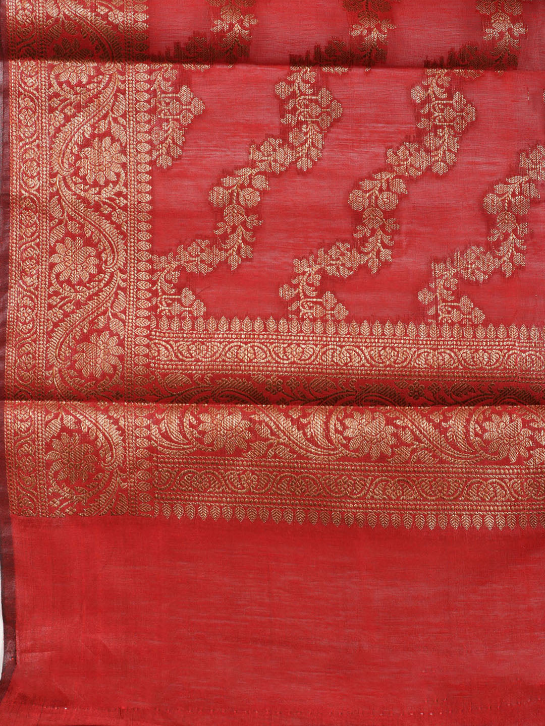 Woven Chanderi Unstitched Suit Piece With Dupatta