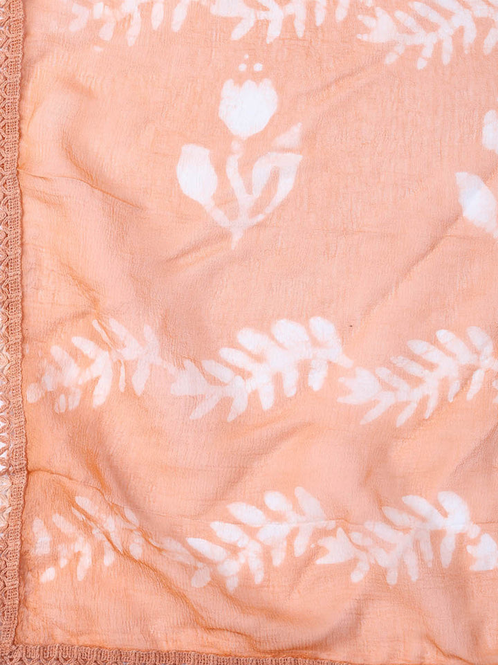 Printed Cotton Blend Unstitched Suit With Dupatta