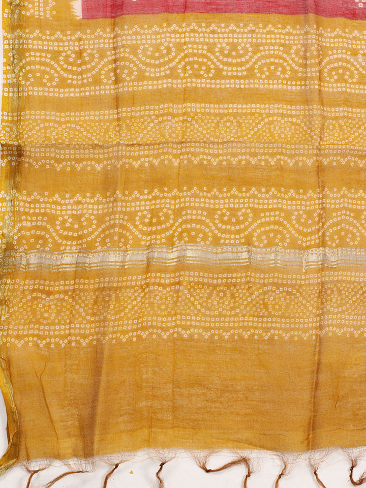 Neck Patti Cotton Blend Unstitched Suit Dupatta